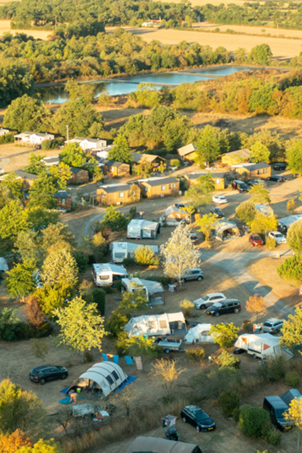 Drone photo - campsite - RCN la Ferme du Latois