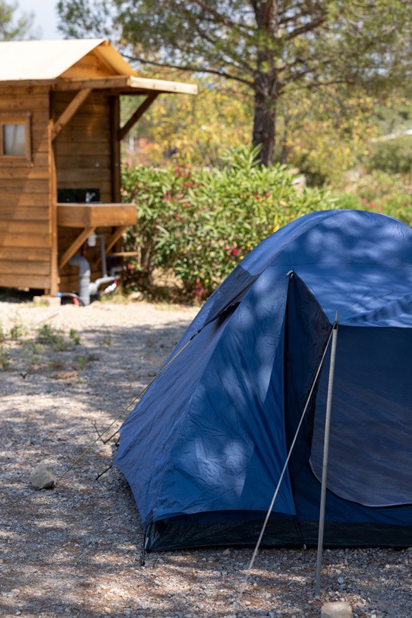 beeld van camping met privé sanitair in Frankrijk